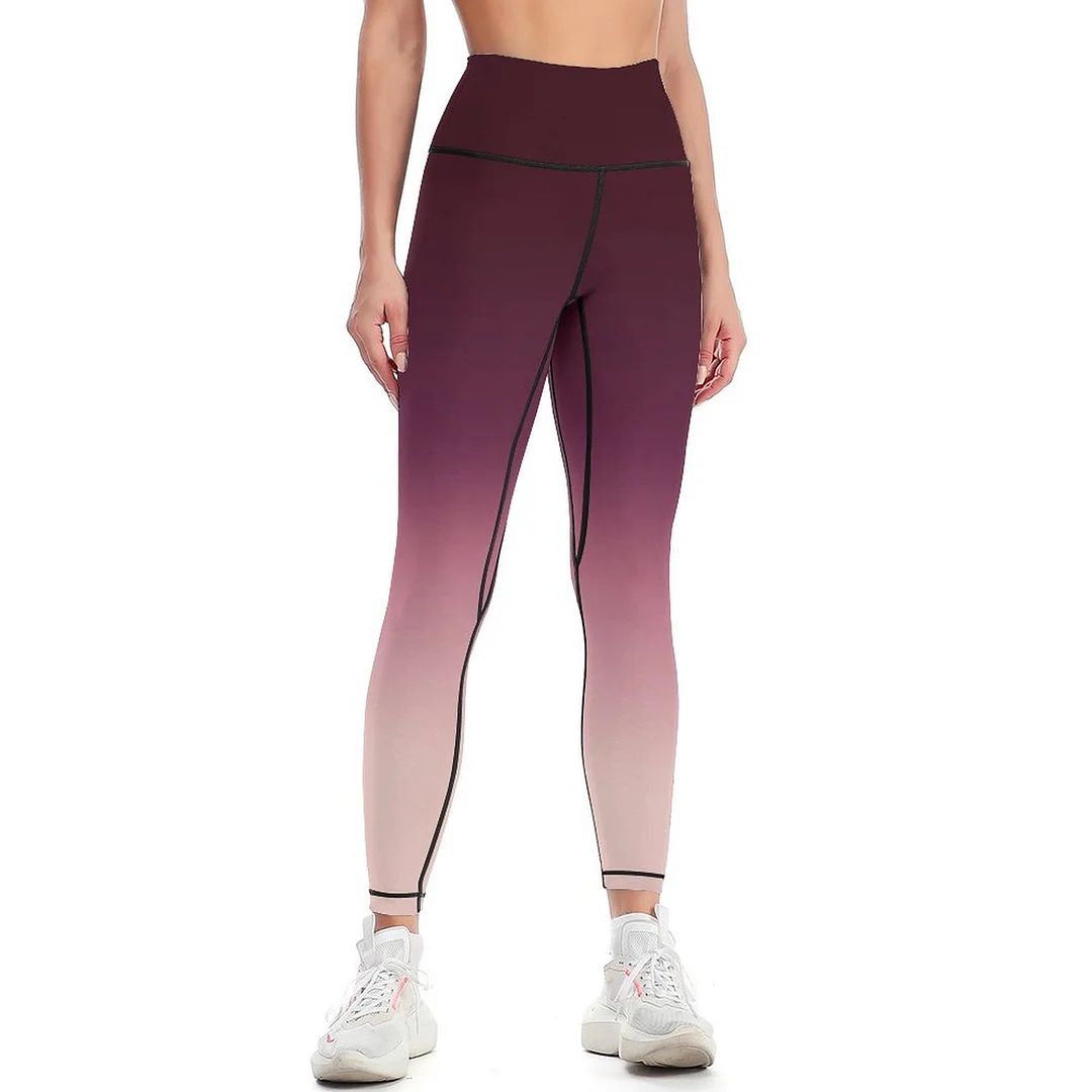Amazon.com: BeautiQueoos Fleece Lined Leggings Women High Waisted Warm  Winter Yoga Pants for Women Thermal Running Workout Leggings Burgundy :  Clothing, Shoes & Jewelry
