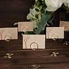 10 Pack | Gold Metal 3.5" Mini Circle Card Holder Stands, Hoop Table Number Stands, Wedding Table Place Card Menu Clips