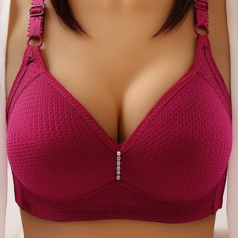 Plus size comfortable wireless bra(Big Sale)