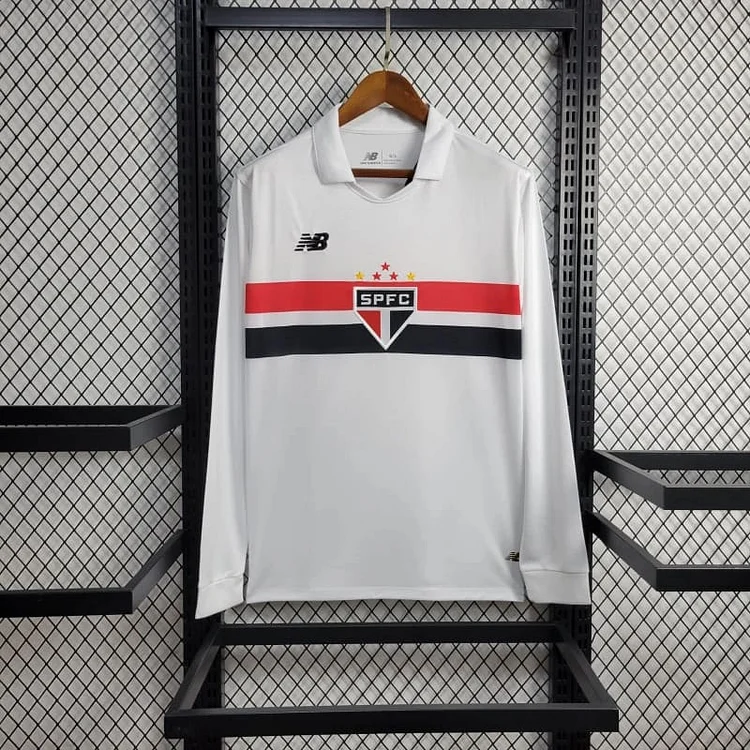 24-25 Sao Paulo Home Long Sleeve Football Shirt