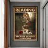Reading Because Murder Is Wrong-11CT Stamped Cross Stitch 40*60cm(Big Size)