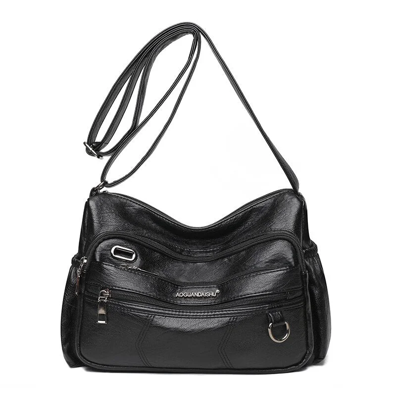 High Quality Soft Pu  Leather Luxury Handbags Women Shoulder Bags Designer Crossbody Bag For Women 2021 Female Messenger Bag