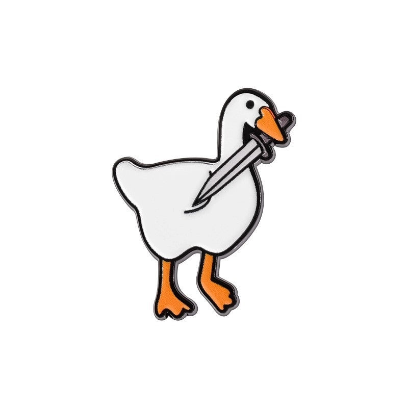 Cartoon Style Cute Pin Duck Zinc Alloy Stoving Varnish Plating Unisex Brooches
