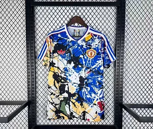 2026/2027 Manchester United x Stone Roses Football Shirt Blue 1:1 Thai Quality