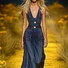  Stylish Denim Jumpsuit with Bold Yellow Buttons - Perfect for Summer Outings by Inlyline