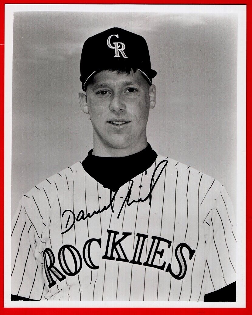 DAVID NIED-COLORADO ROCKIES AUTOGRAPHED 8X10 GLOSSY Photo Poster painting