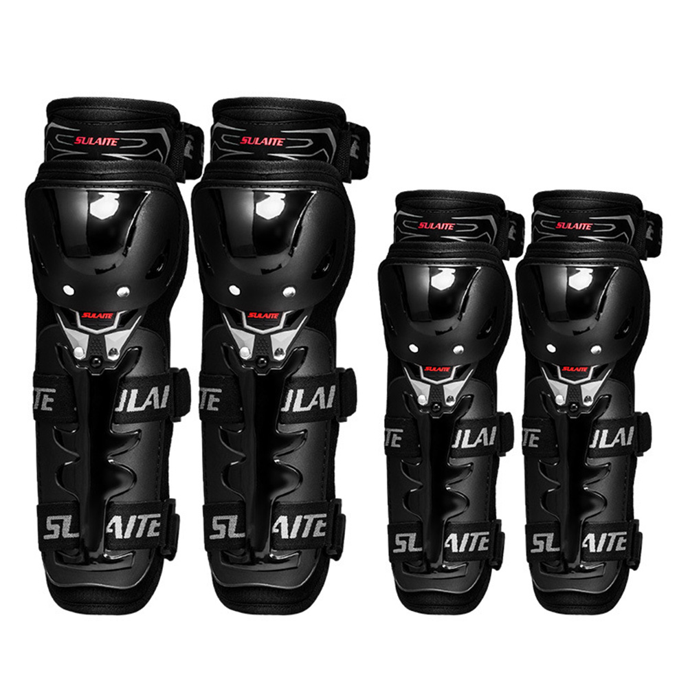 

SULAITE Motocross Knee Elbow Pads Set Adjustable Breathable Knee Shin Guard, 501 Original