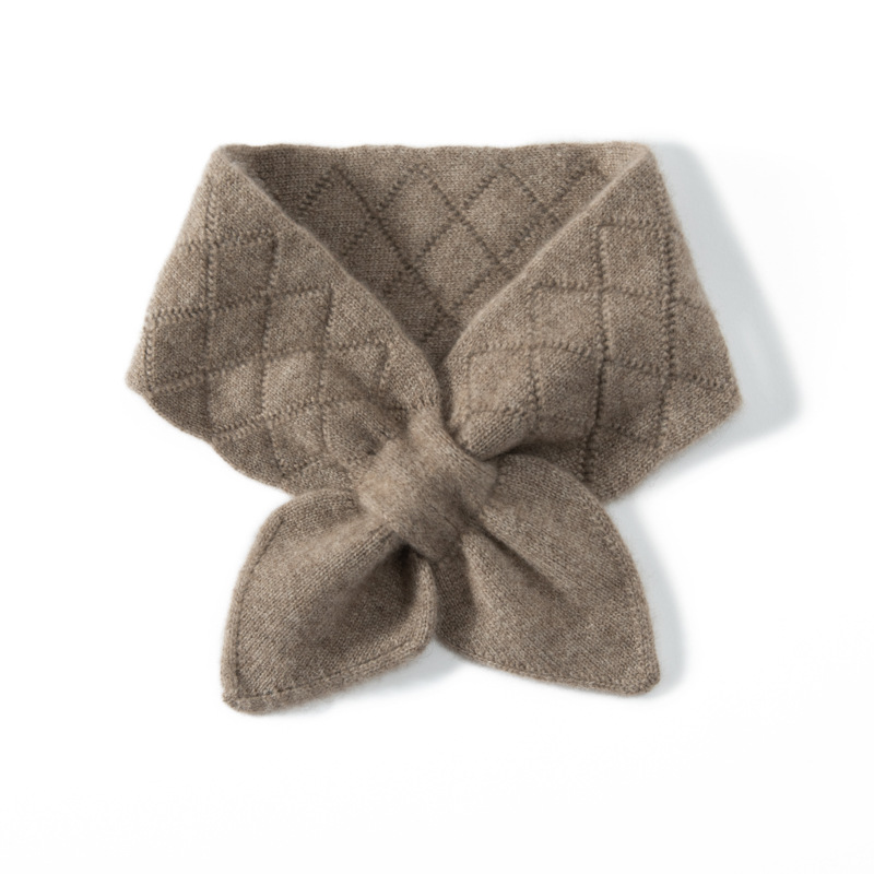 100% Cashmere Knit Neck Scarf REAL SILK LIFE