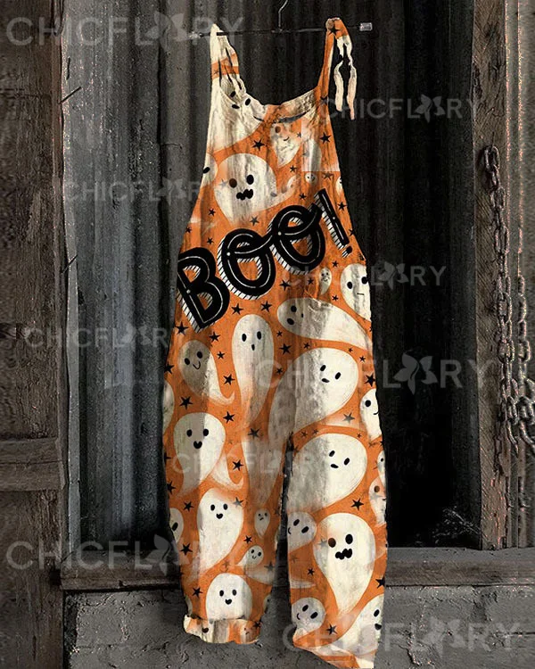 Halloween Print Jumpsuit