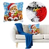 Christmas Cat-DIY Latch Hook Rug Pillowcase Kits 43*43cm tapestrymarket
