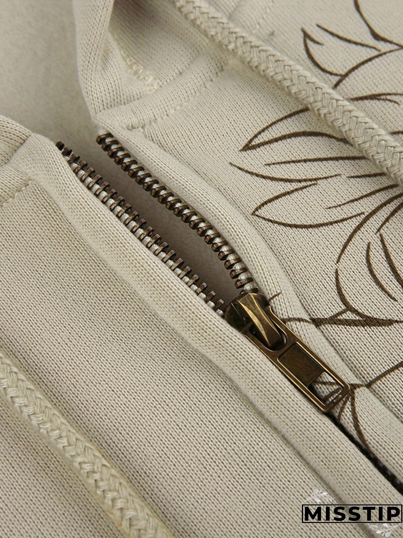Off-White Graphic Print Zip Hoodie