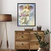 >SALE<5D DIY Full Round Drill Partial AB Diamond Painting Flower-Bearing Angel 35x45cm