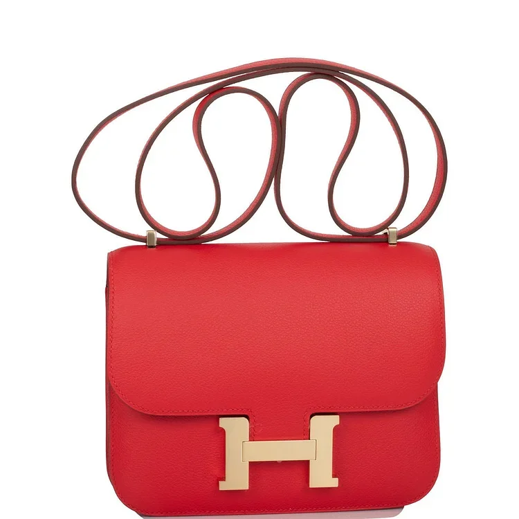 Hermes Constance 18 Mini Rouge de Coeur