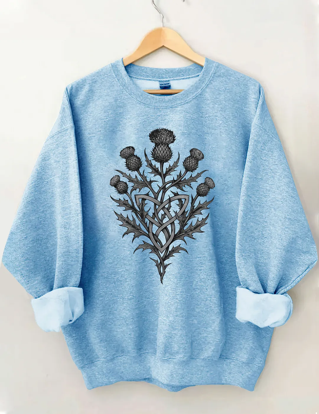 Scottish Thistle Grunge Sweatshirt