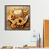 Diamond Painting-Square AB Drill Sunflower And Hat(45*45CM)