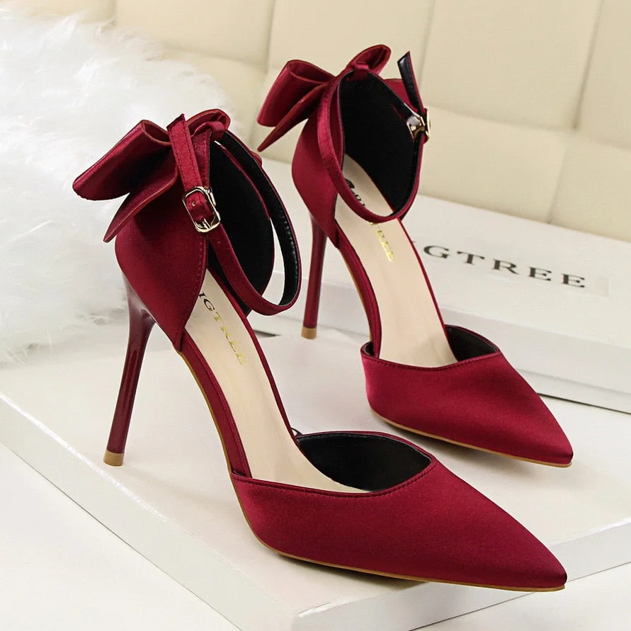  2022 Women Shoes Low-Cut Pointed Toe 8cm Thin High Heel Back Strap Desginer Sandals Luxury Pumps