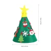 Arbre de No&euml;l en feutre DIY Montessori 3D