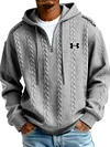 Men's Fashion Casual Sports Half-Zip Hooded Sweatshirt