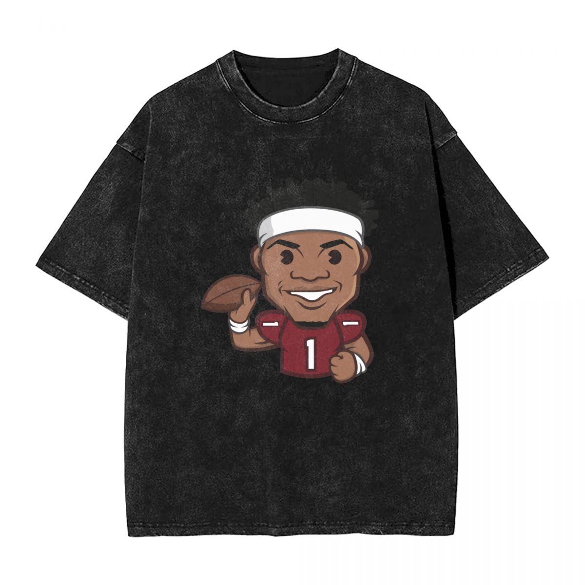 Arizona Cardinals Kyler Murray Emoji Washed Oversized Vintage Men's T-Shirt