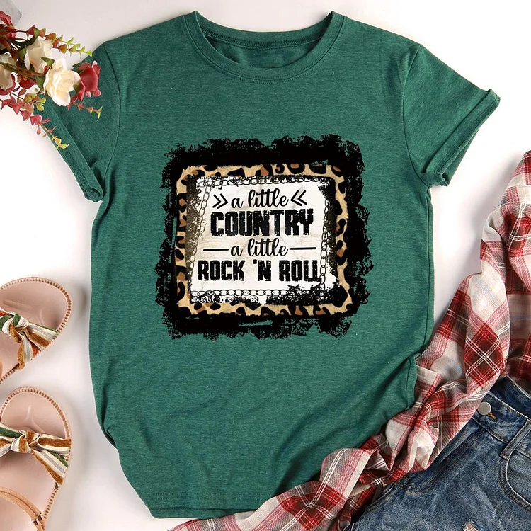 ANB -   A little Country A little Rock n roll Retro Tee-011743