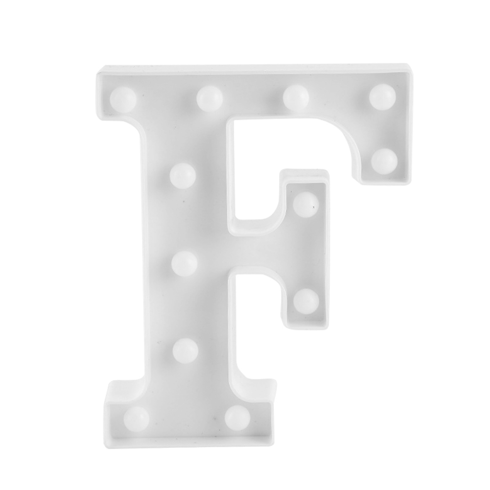 

LED Night Lamp 26 Letter Alphabet Light Wedding Birthday Party Decor (F), 501 Original