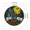 Halloween Haunted House-11CT Stamped Cross Stitch 24*24cm/9.45*9.45in