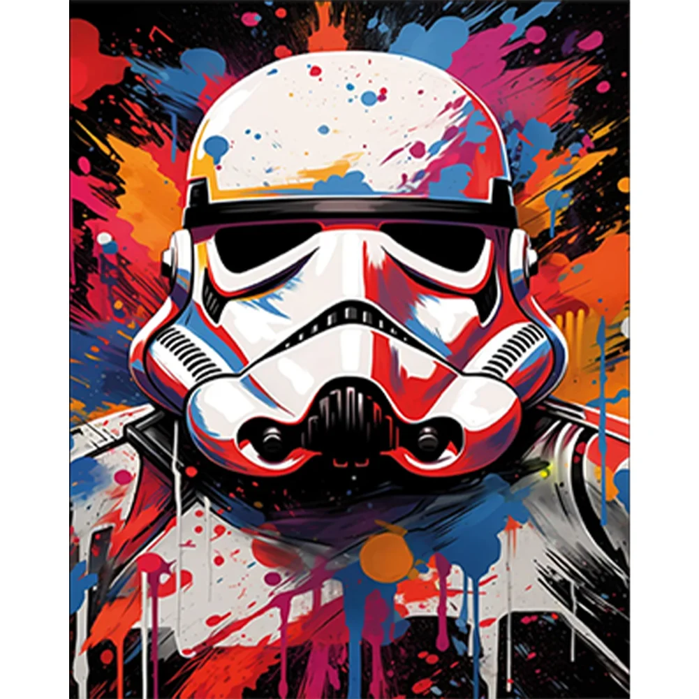 6pcs Diamond Painting - Full Round Drill - Star Wars(Canvas|30*40cm)