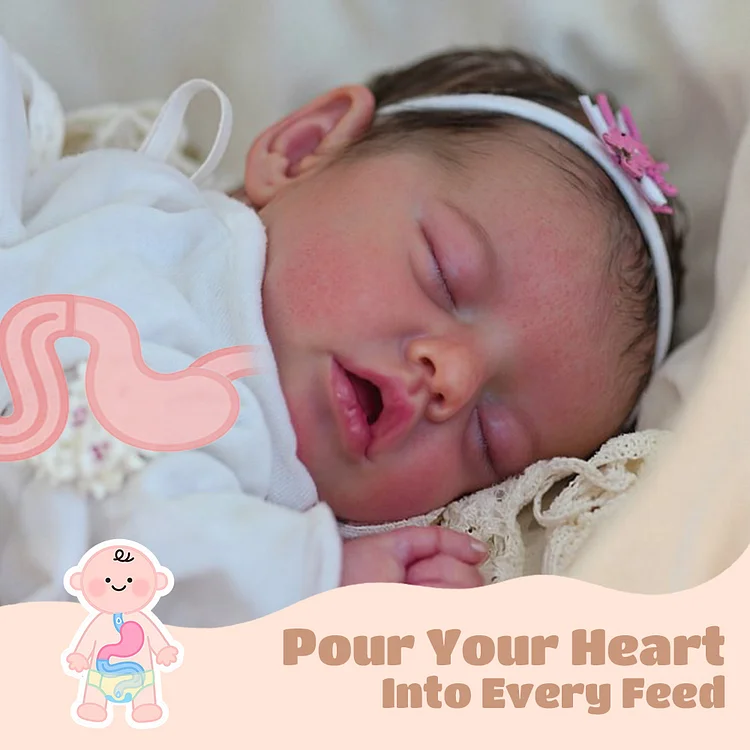 [Drink and Wet System] 12" & 16" Flexible Silicone Reborn Baby Doll, Supple and Flexible Limbs, Newborn Cuddly Girl Doll