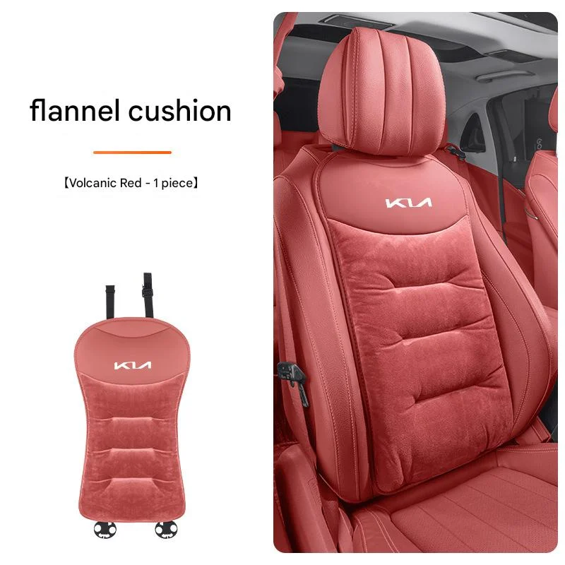 Car flannel extended leg rest seat cushion premium feel warm car seat mat