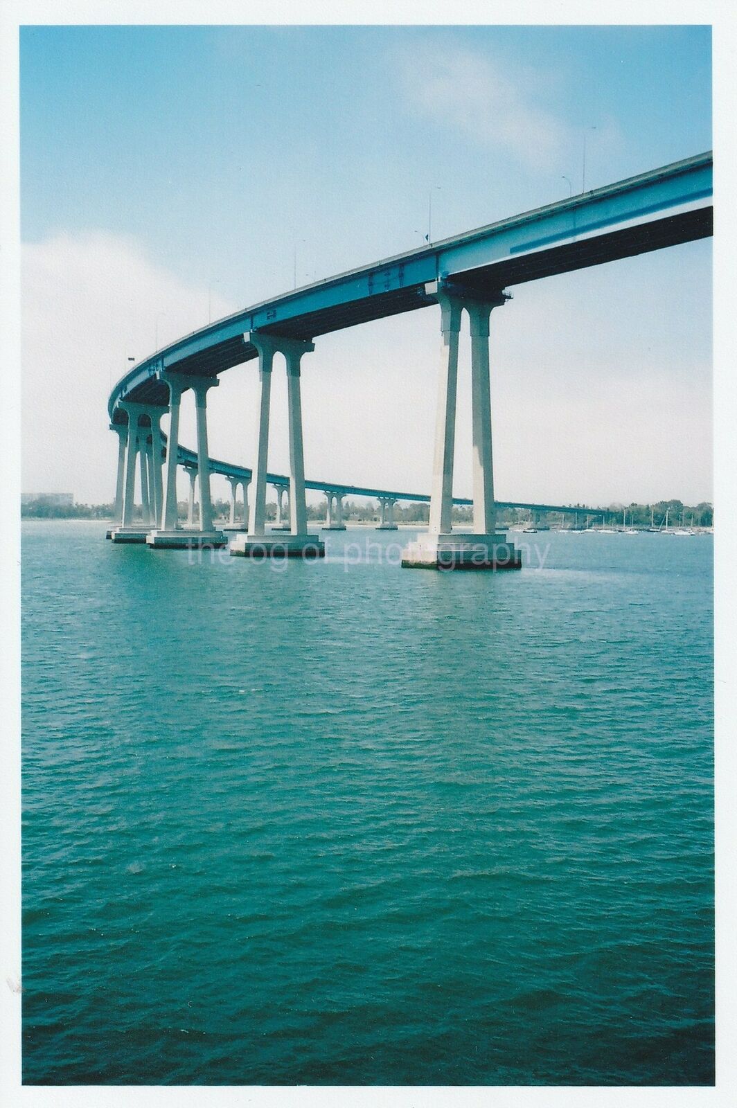 San Diego - Coronado Bridge FOUND Photo Poster painting Color Snapshot NEWLY CONSTRUCTED 94 18 W