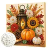 Happy Thanksgiving Day DIY 5D Diamond Painting Kit with Frame 25x25cm