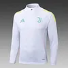 Joyfball 2025/2026 Juventus Half-Pull Training Suit White Football Shirt 1:1 Thai Quality