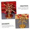 Brass rudder ornaments, rotatable navigator, decompression time, rotating handle, pure copper money transfer, creative small gift