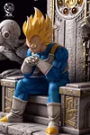 1/4 Scale Throne Super Saiyan Vegeta with LED - Dragon Ball Resin Statue - HunDian Studios