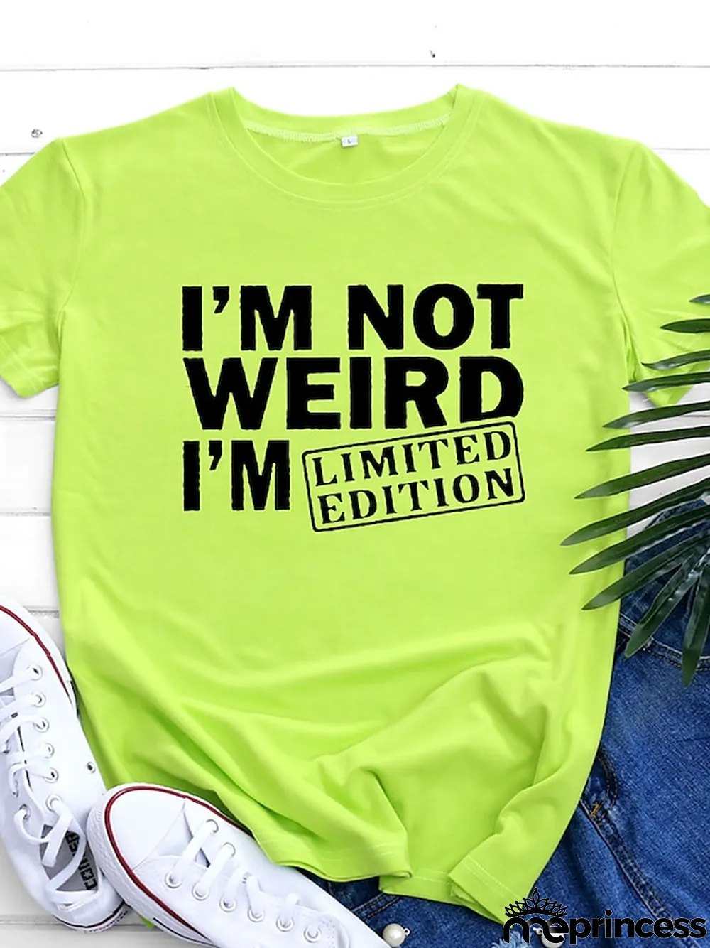 Women's T shirt Tee Burgundy\u00a0Tee 100% Cotton Graphic Letter Text Daily Weekend Black White Yellow Print Short Sleeve Basic Round Neck