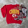 Stylish Chiefs Print Long Sleeve Sweatshirt