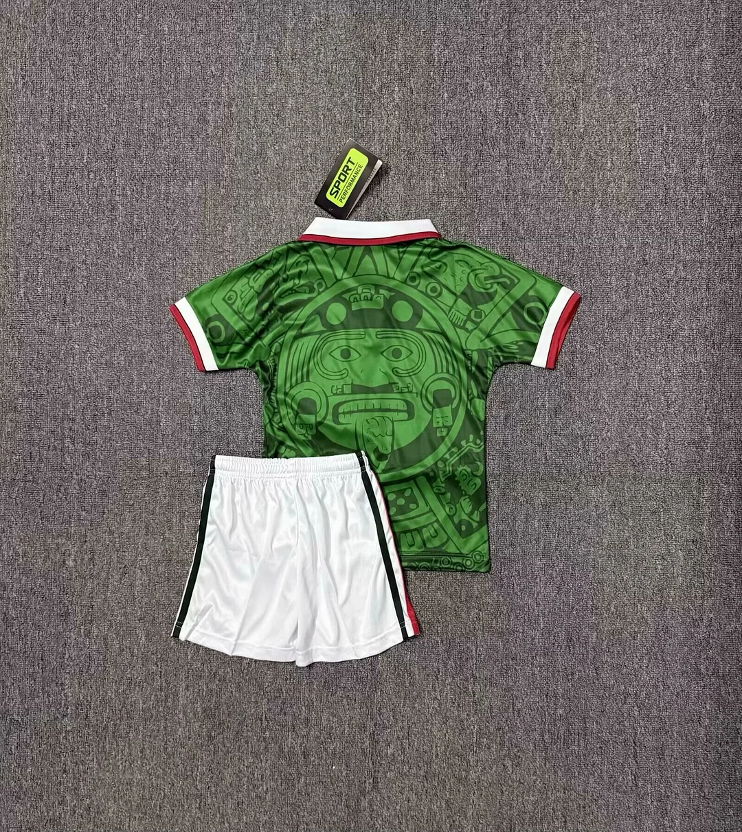 Retro 1998 Mexico Home Kids Kit Soccer Jersey Thai Quality