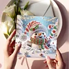 8Pcs DIY Christmas Special Shape Diamond Painting Greeting Cards