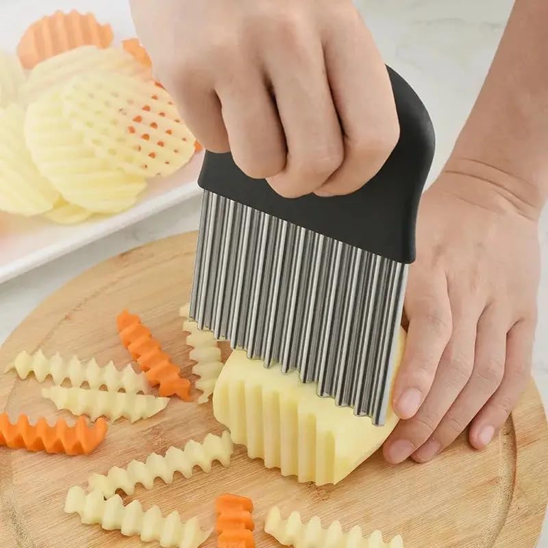 Wavy Knife &mdash; Safe Kitchen Fry Cutter