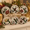 6pcs DIY Pearl Diamond Painting Christmas Tree Hanging Ornaments