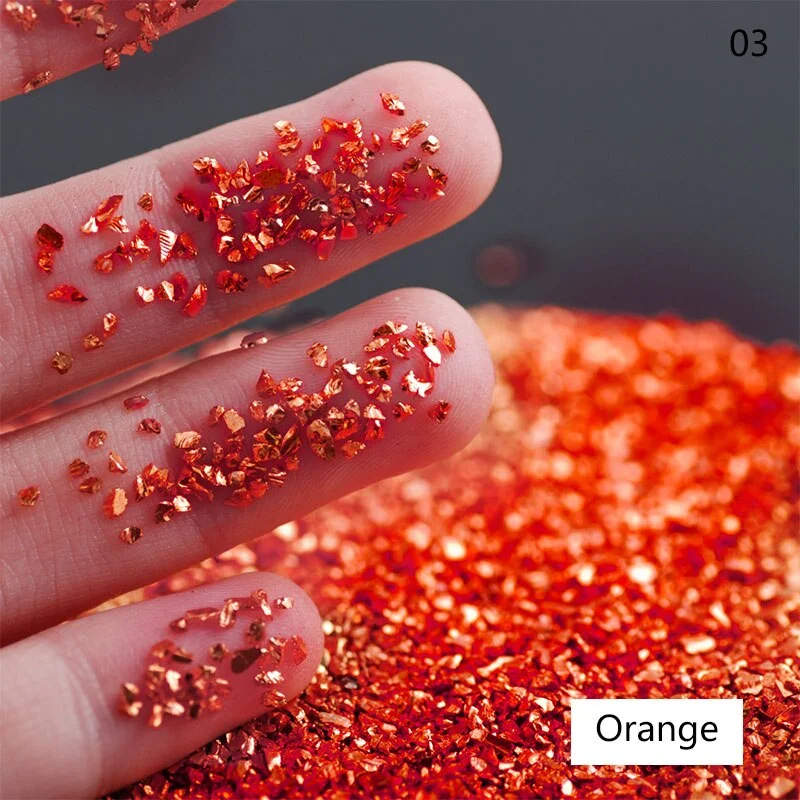 50G/bag of Nail Art Stone Jewelry DIY Electroplated Crystal Glass Irregular Crushed Stone Japanese Nail Art Decoration