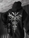 Black Metal Tattoo Hoodie by Inlyline