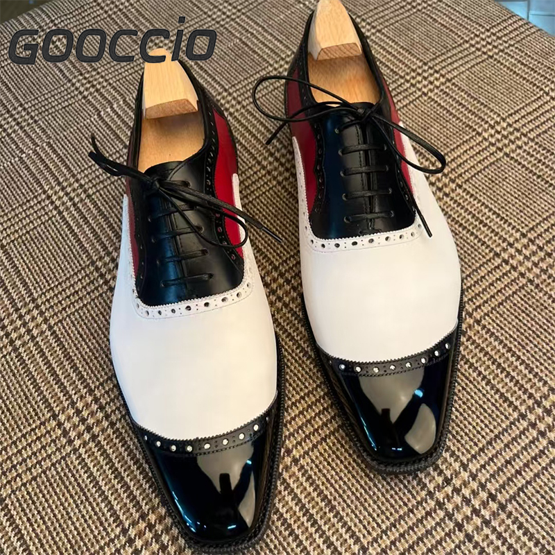 GS187 Prenium Calf Skin Dress Shoes/Oxford Shoes For Men GOOCCIO   