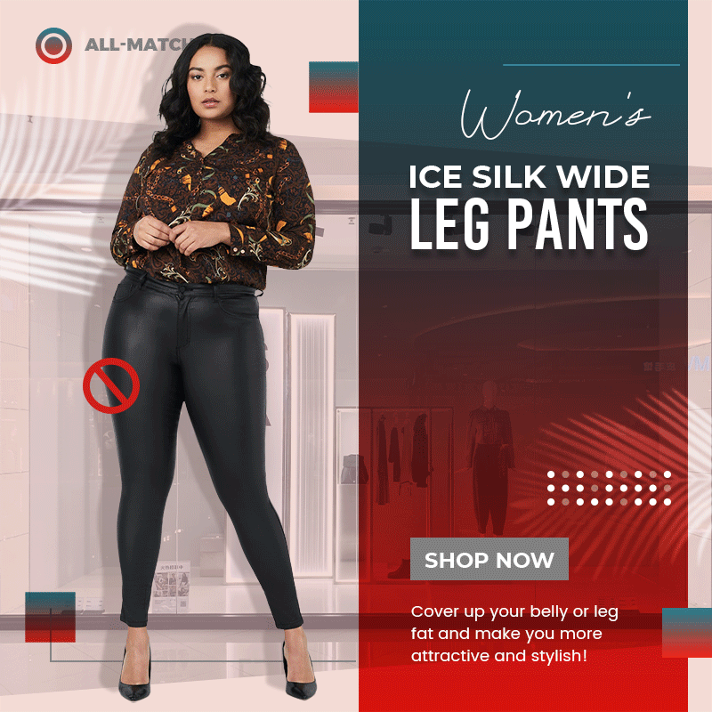 Women's Ice Silk Wide Leg Pants