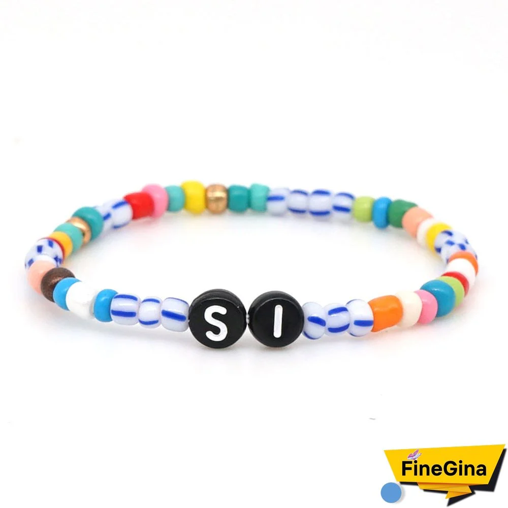 Personalized Saying Alphabet Bead Word Kandi Bracelets