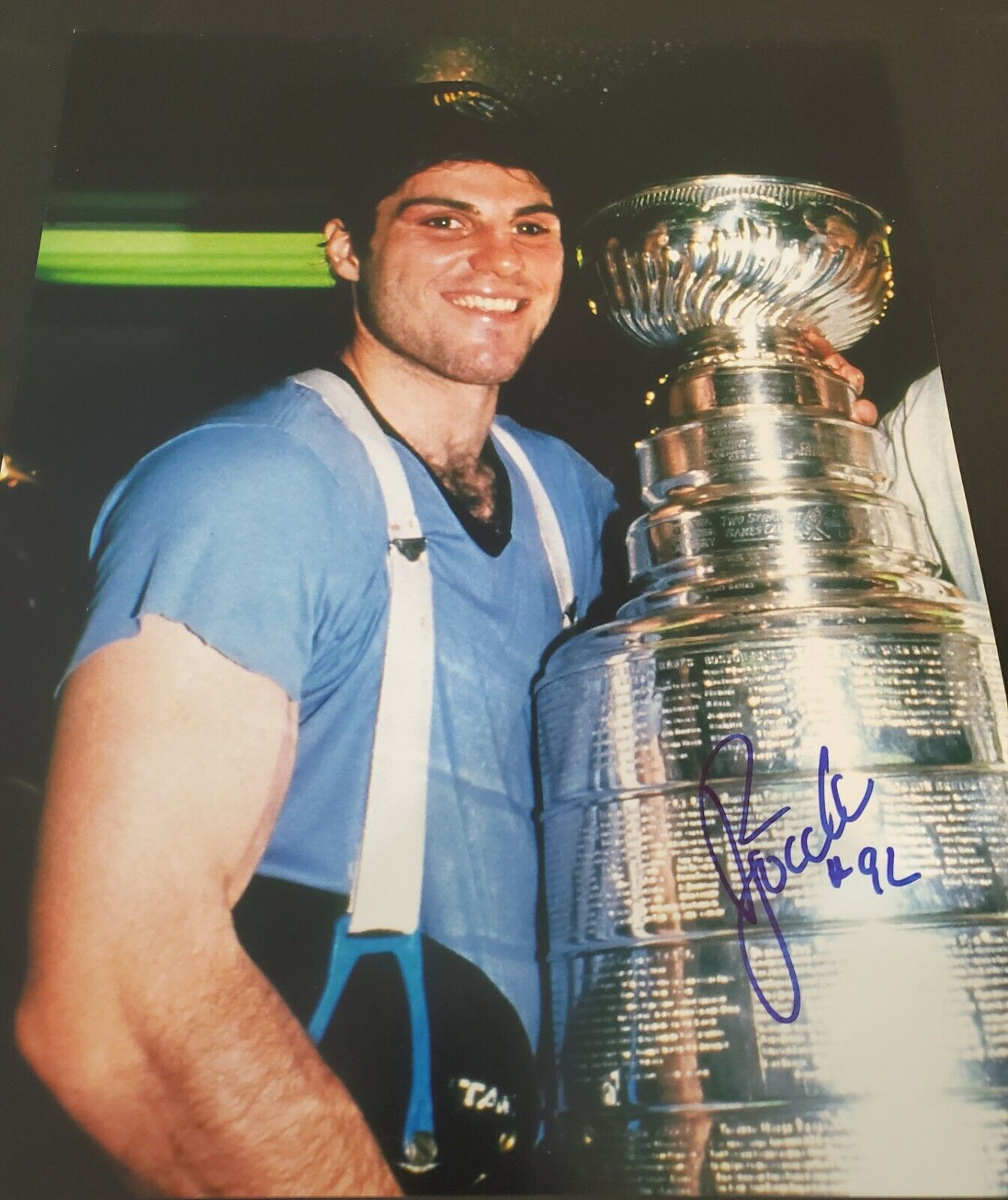 Signed 11x14 RICK TOCCHET Pittsburgh Penguins Autographed Photo Poster painting - COA