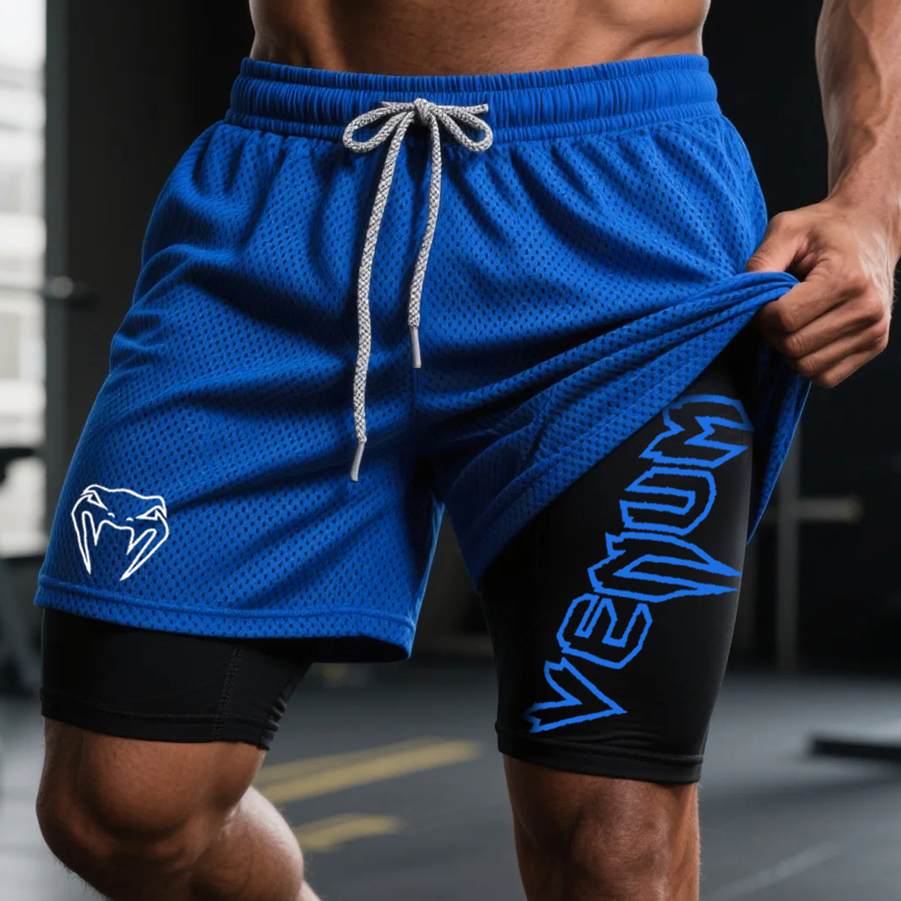  Men's Athletic Mesh Shorts for Gym and Training 