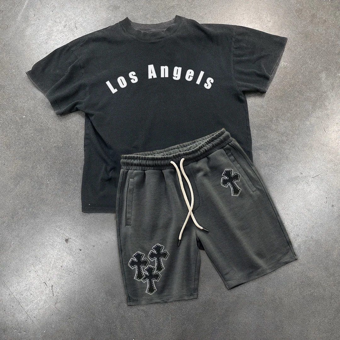 Vintage Cross Shorts LA T-Shirt Outfit