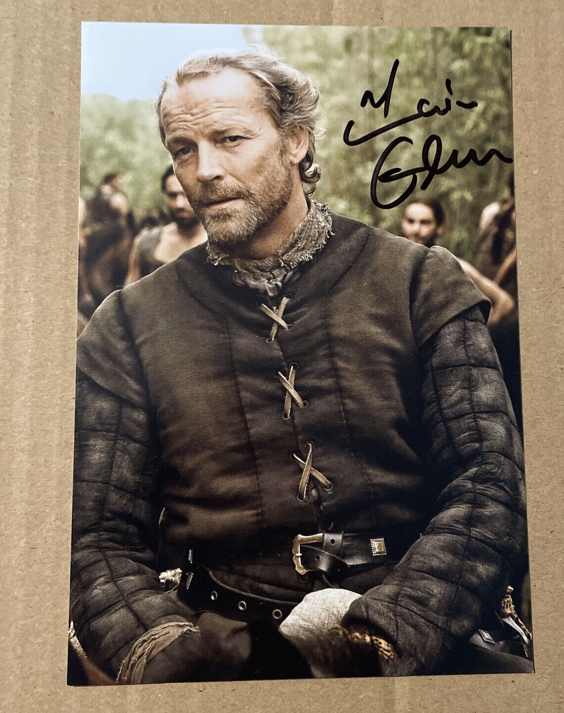 Iain Glen Signed 6x4 Photo Poster painting Game Of Thrones Jorah Mormont Autograph Actor TV HBO