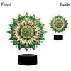 (US Local)DIY 5D Diamond Painting Acrylic Mandala  Night Light Lamp Home Decoration Ornament Gift Kit